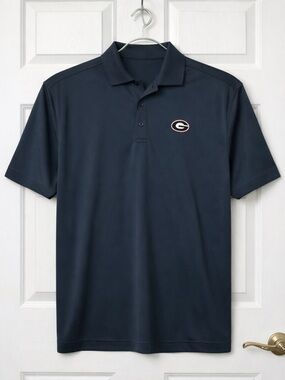 UGA Cutter & Buck Navy Polo with Small Georgia Logo Size XXL